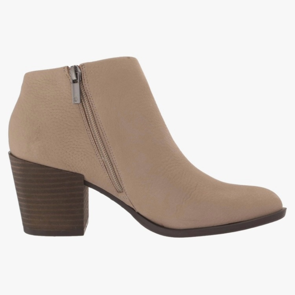 LMT: Lucky Brand Bellita Seneca Rock Embossed Nubuck Ankle Bootie
